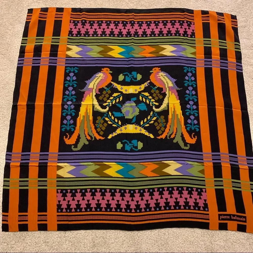 Vintage Pierre Balmain Beautiful‎ Silk Scarf